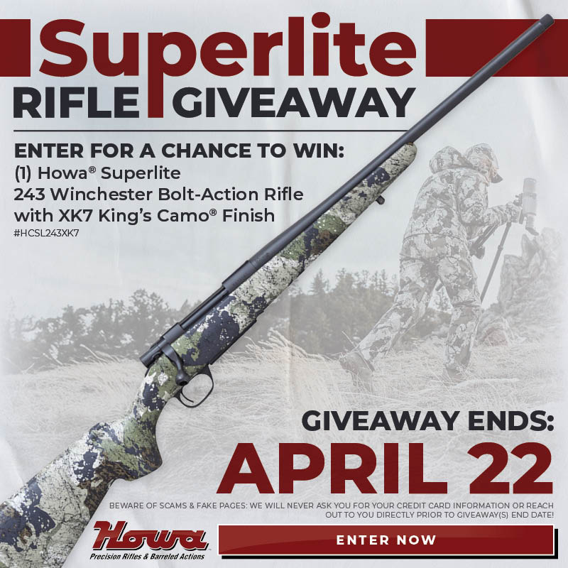 Howa Superlite .243 Win Bolt Action Rifle Giveaway